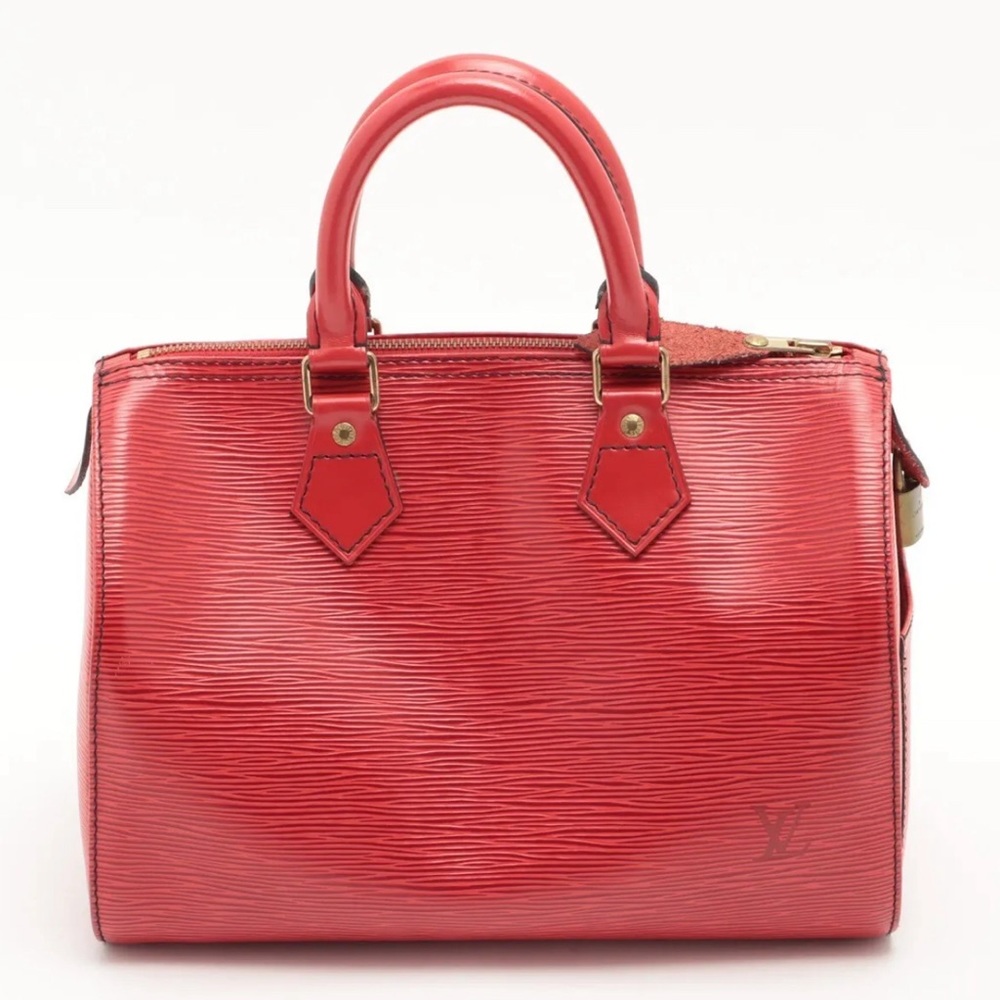 Louis Vuitton Epi Speedy 25 Red With Gold Hardware M43017 - Picture 2 of 13